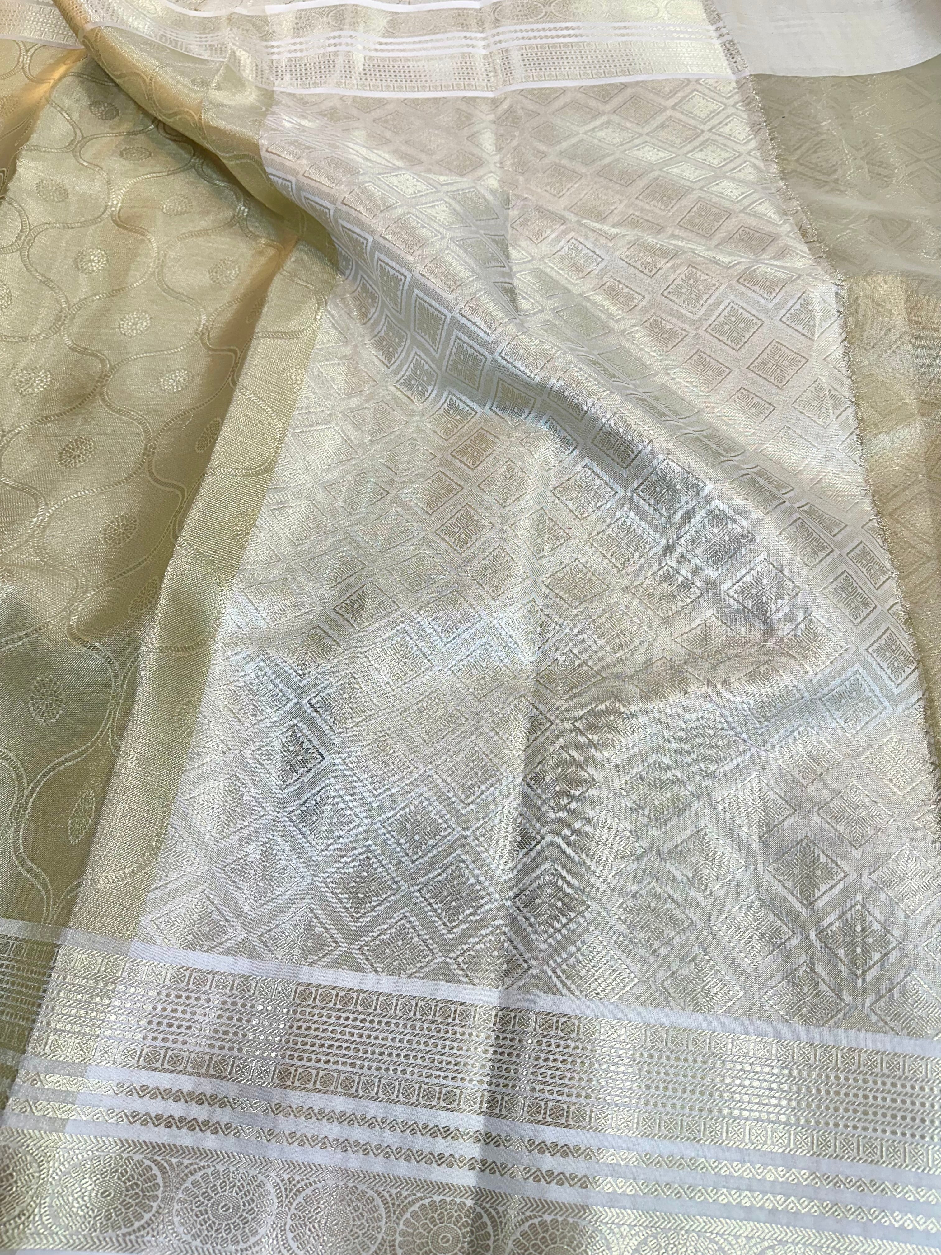 Samantha Inspired Kanjivaram Tissue Saree - Image 5