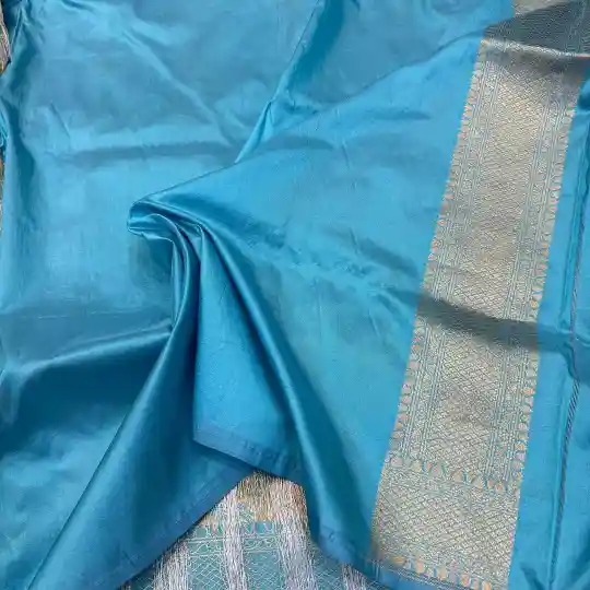 Sona Roopa Weave Pure Katan Silk Banarasi Saree - Image 4